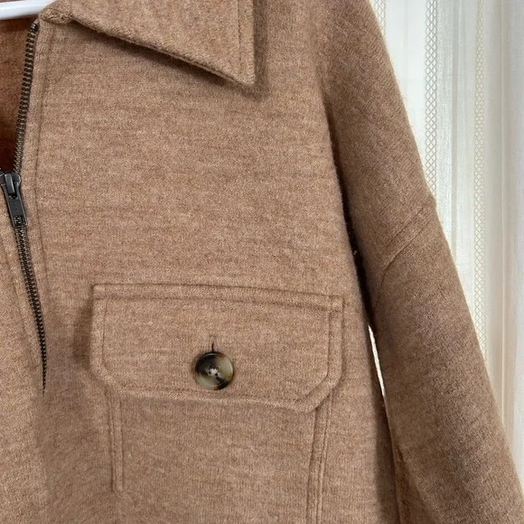 Madewell Wool Quarter-Zip Pullover Sweater - Picture 6 of 9